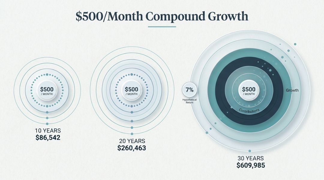 $500Month Be Worth in 10, 20, and 30 Years