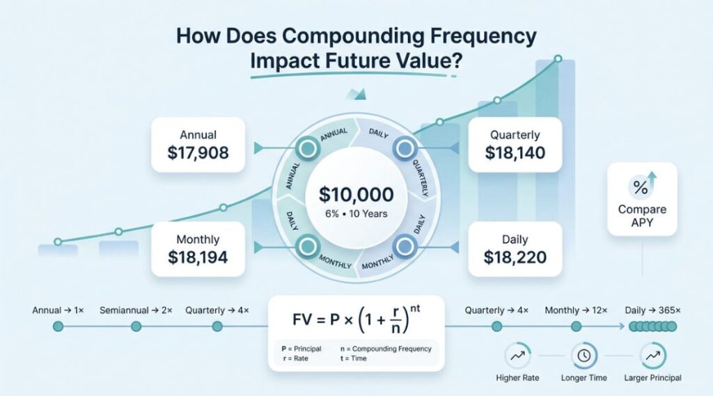 Compounding Frequency Impact Future Value