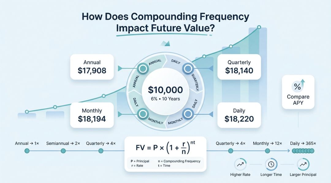 Compounding Frequency Impact Future Value