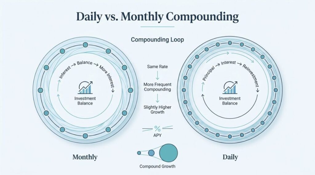 Daily vs. Monthly Compounding