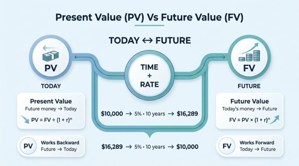Present Value (PV) vs Future Value (FV)