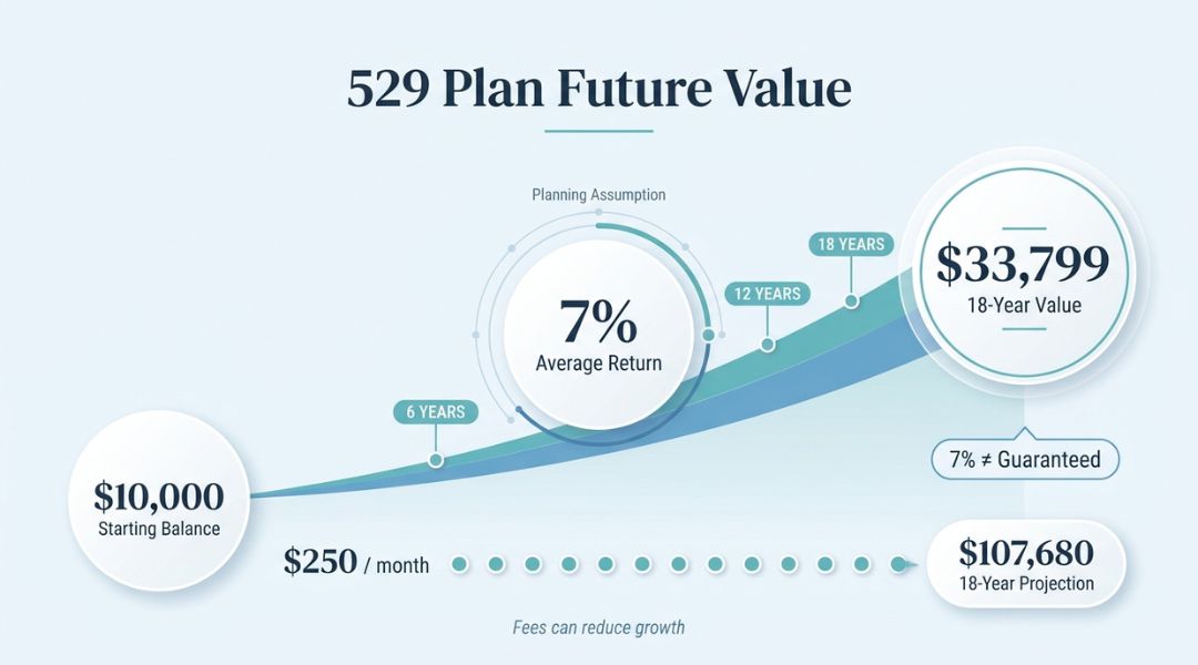 future value of a 529 plan